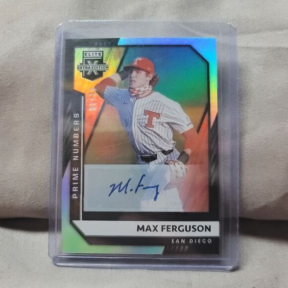 Panini Elite Extra Max Ferguson San Diego holographic signed rookie card #61/73 - Picture 1 of 12